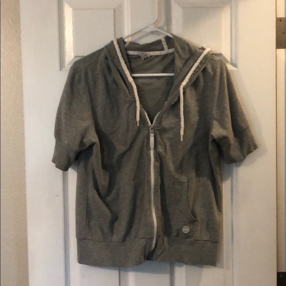 Grey exercise jacket/shirt